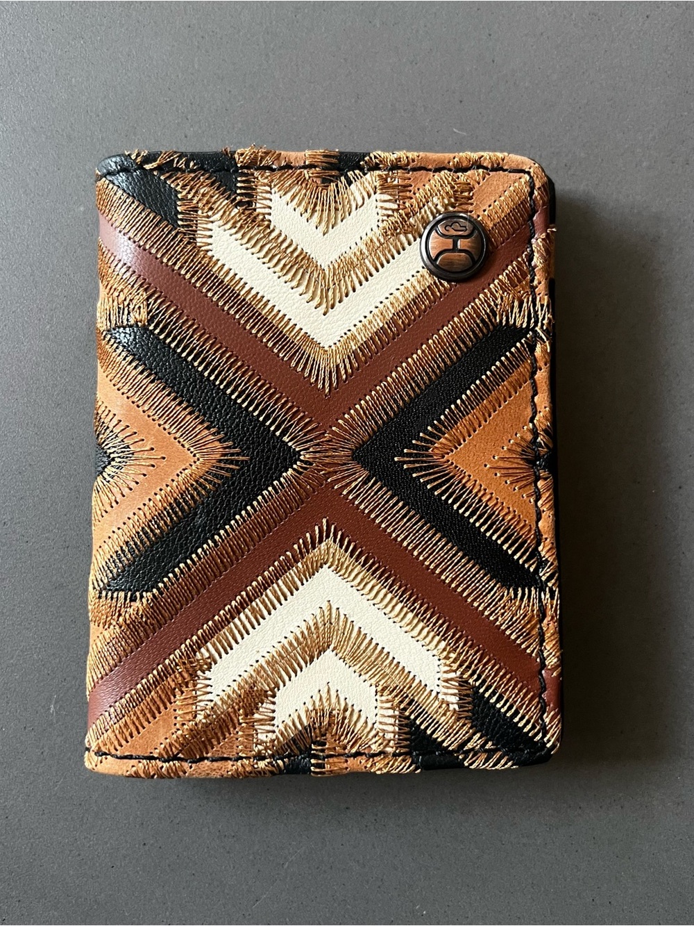 NEW Hooey MONTEZUMA Leather Bi-Fold Wallet